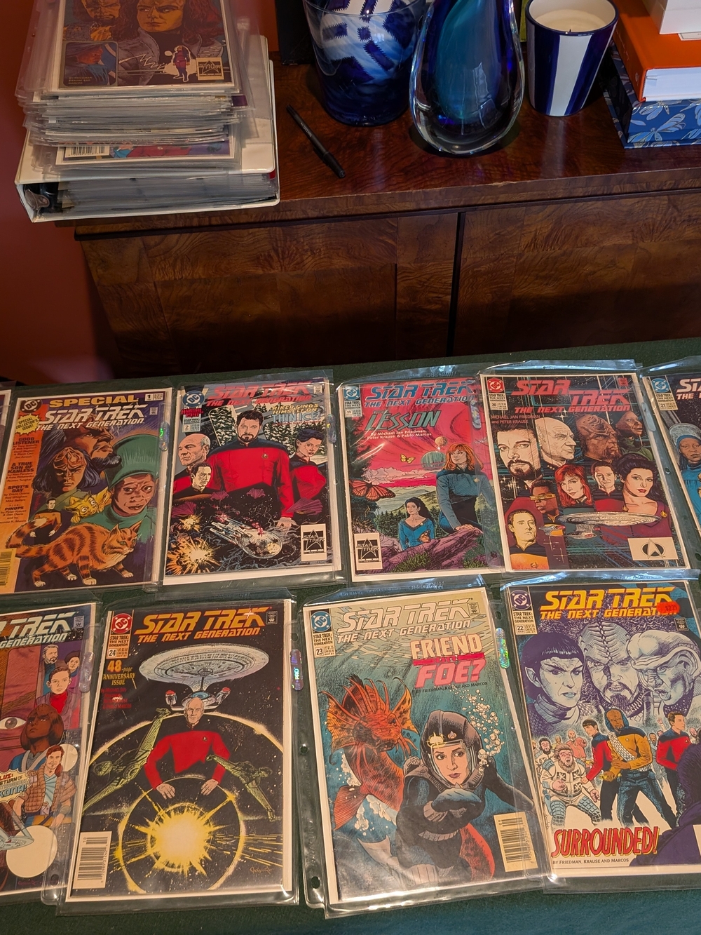 DC Comics Star Trek Next Comic Collection with  57 Issues In Plastic Sleeves